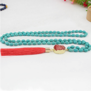 Coral Be Bold Druzy Mala