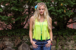 Green Be Bold Druzy Mala