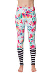 Floral and Stripe Flexi Yoga Leggings