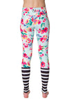 Floral and Stripe Flexi Yoga Leggings