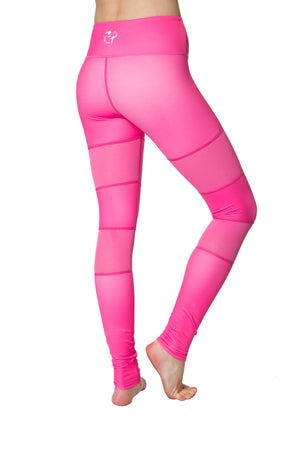 Pink Peek-a-boo Flexi Yoga Leggings