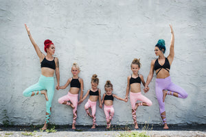 Coral Pink Flexi Dancer Leggings - Kids
