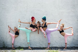 Coral Pink Flexi Dancer Leggings - Kids