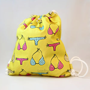 Wet Bag - Yellow with Bikini Design