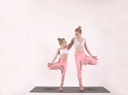 Coral Pink Flexi Dancer Leggings Kids Mimi Fitwear