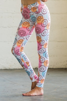 Donut & Coffee Flexi Yoga Leggings