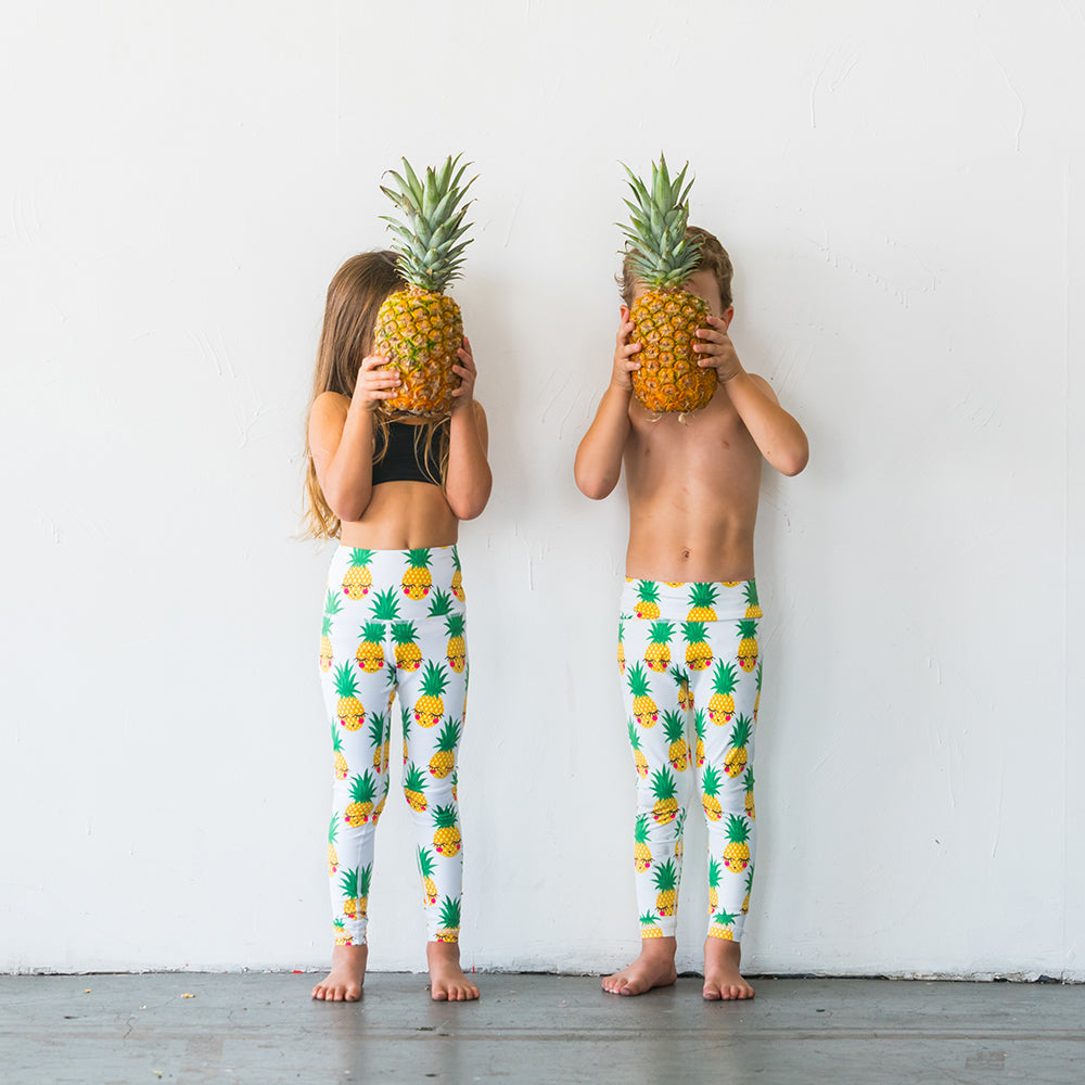 Pineapple Flexi Yoga Leggings - Kids