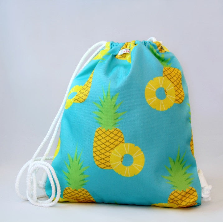 Wet Bag - Blue with Pineapple Design