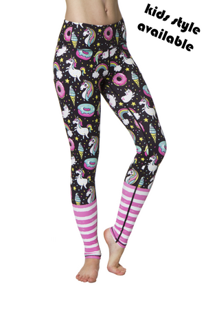 Rainbow and Unicorn Flexi Yoga Leggings