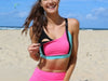 Two Tone Flexi Nursing Sports Bra - Mint and Pink