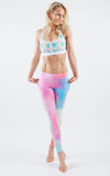 Watercolour Peek-A-Boo Flexi Yoga Leggings